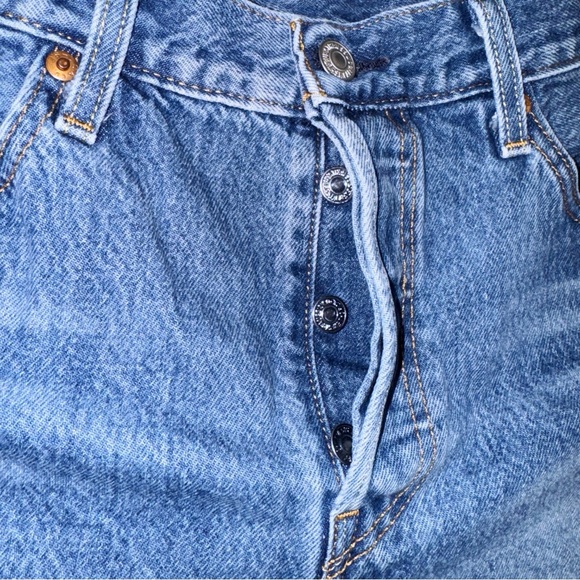 Levis 501 Premium Denim Shorts Size 29 - Picture 4 of 8